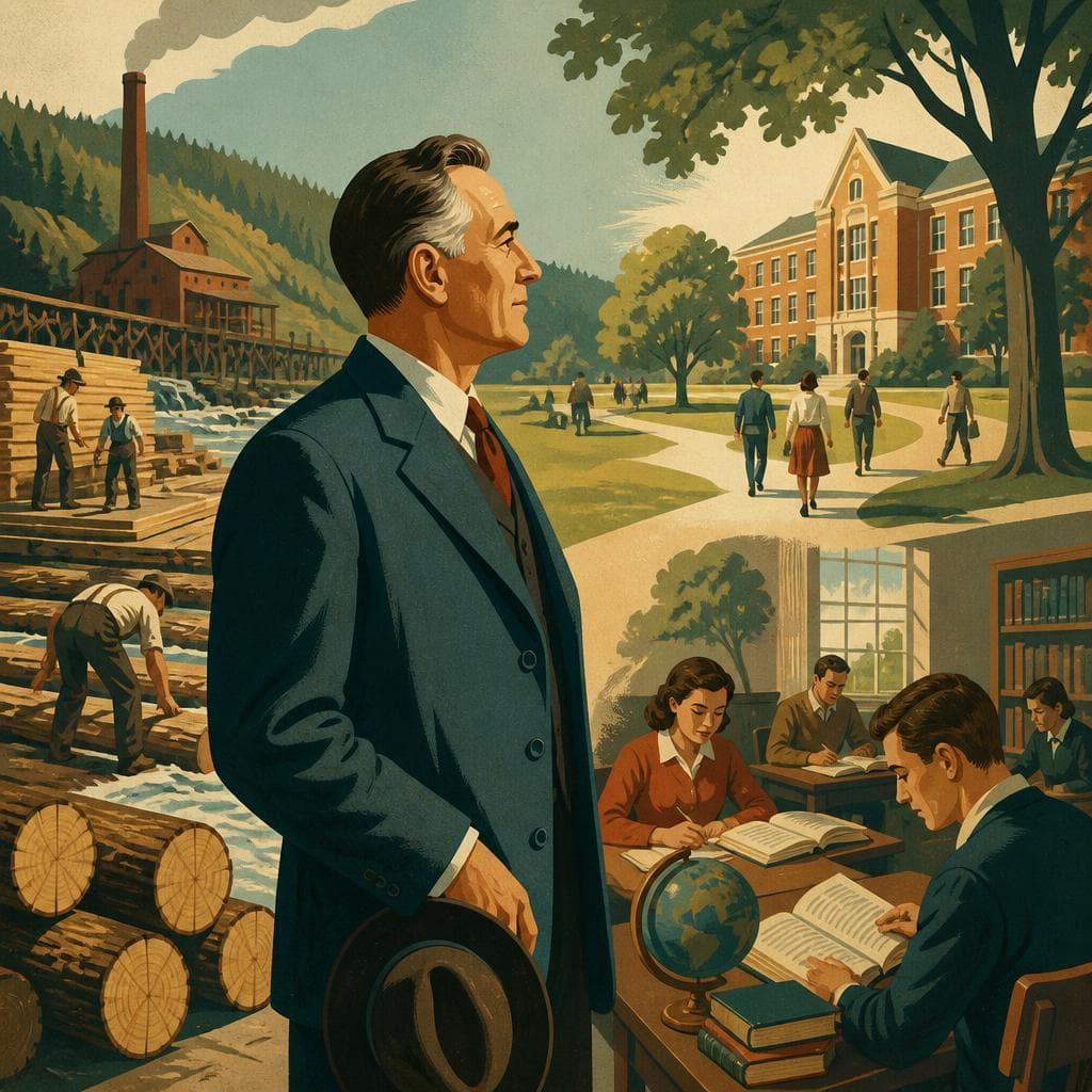 Cover art for From Lumber Fortune to a Different Future