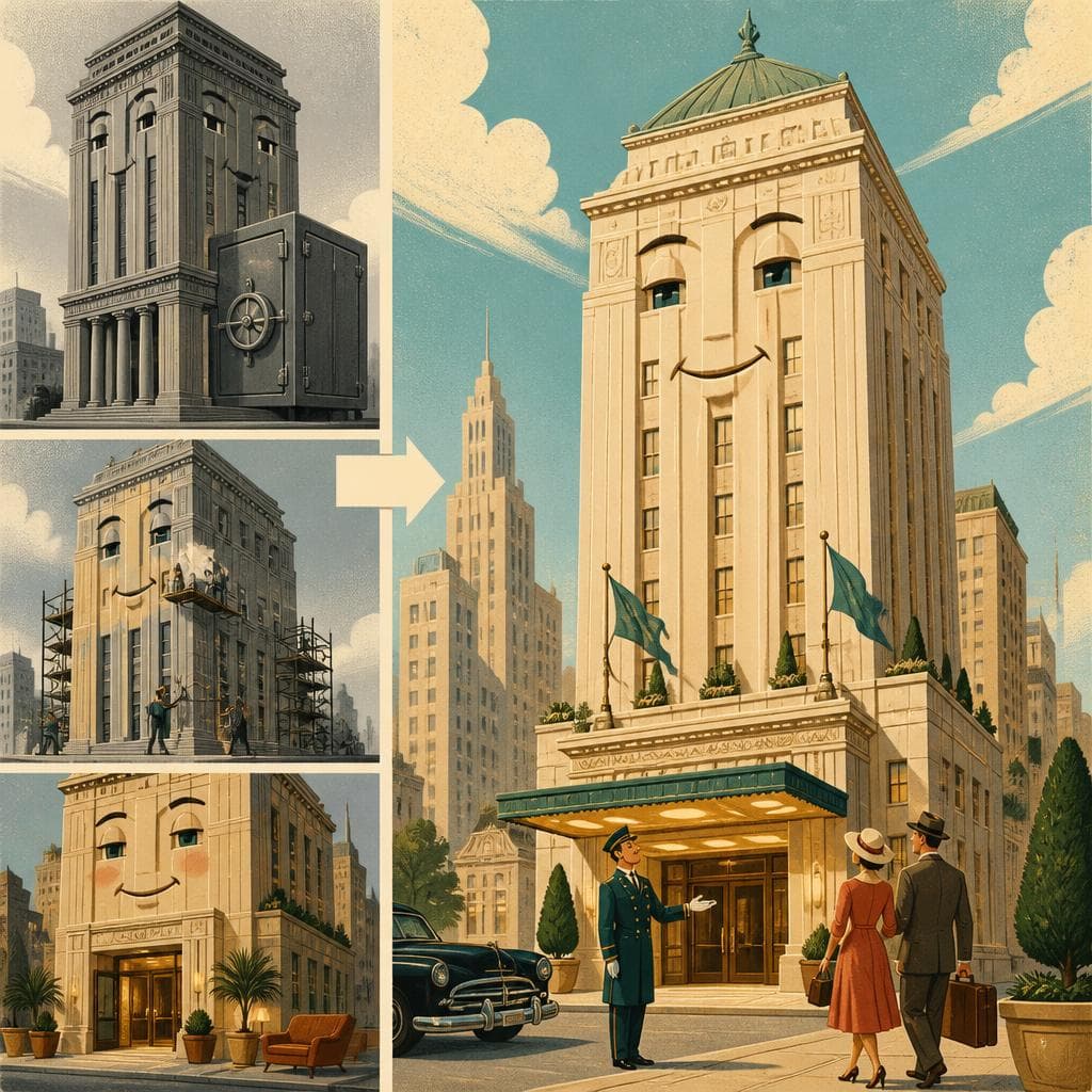 Cover art for A Bank Tower Learns Hotel Manners