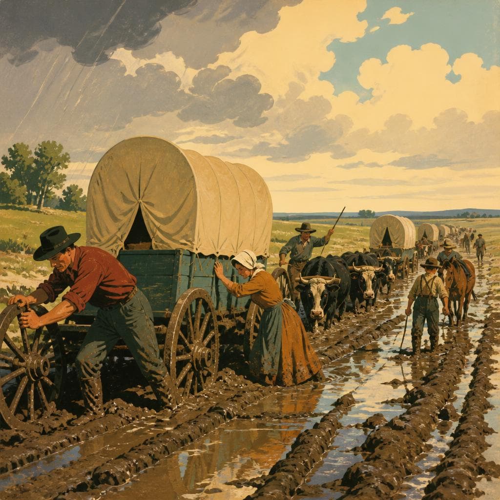 Cover art for The Long Muddy Beginning West