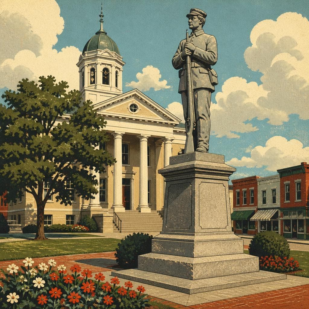 Cover art for A Stone Soldier on the Courthouse Square