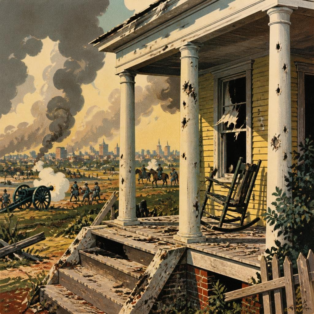 Cover art for Where the War Reached the Porch