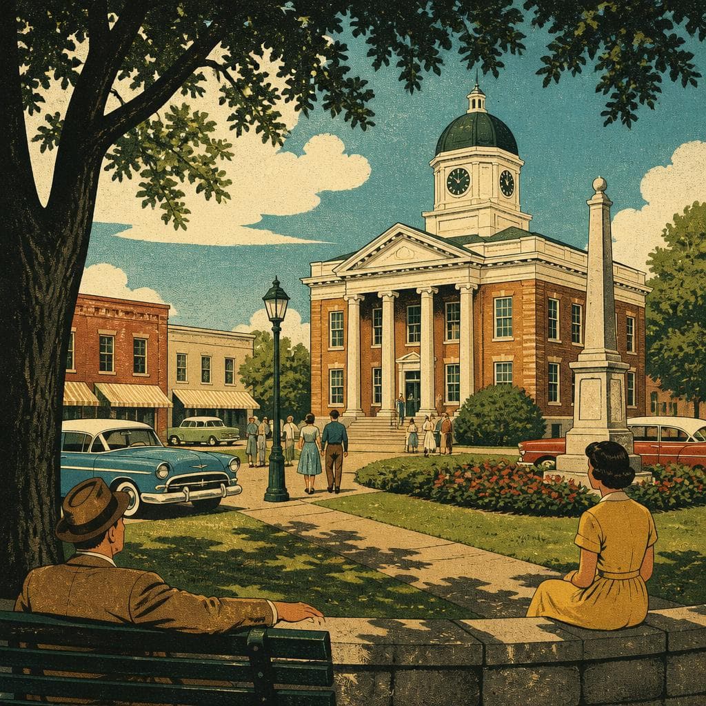 Cover art for Around the Square, a Town Kept Its Nerve