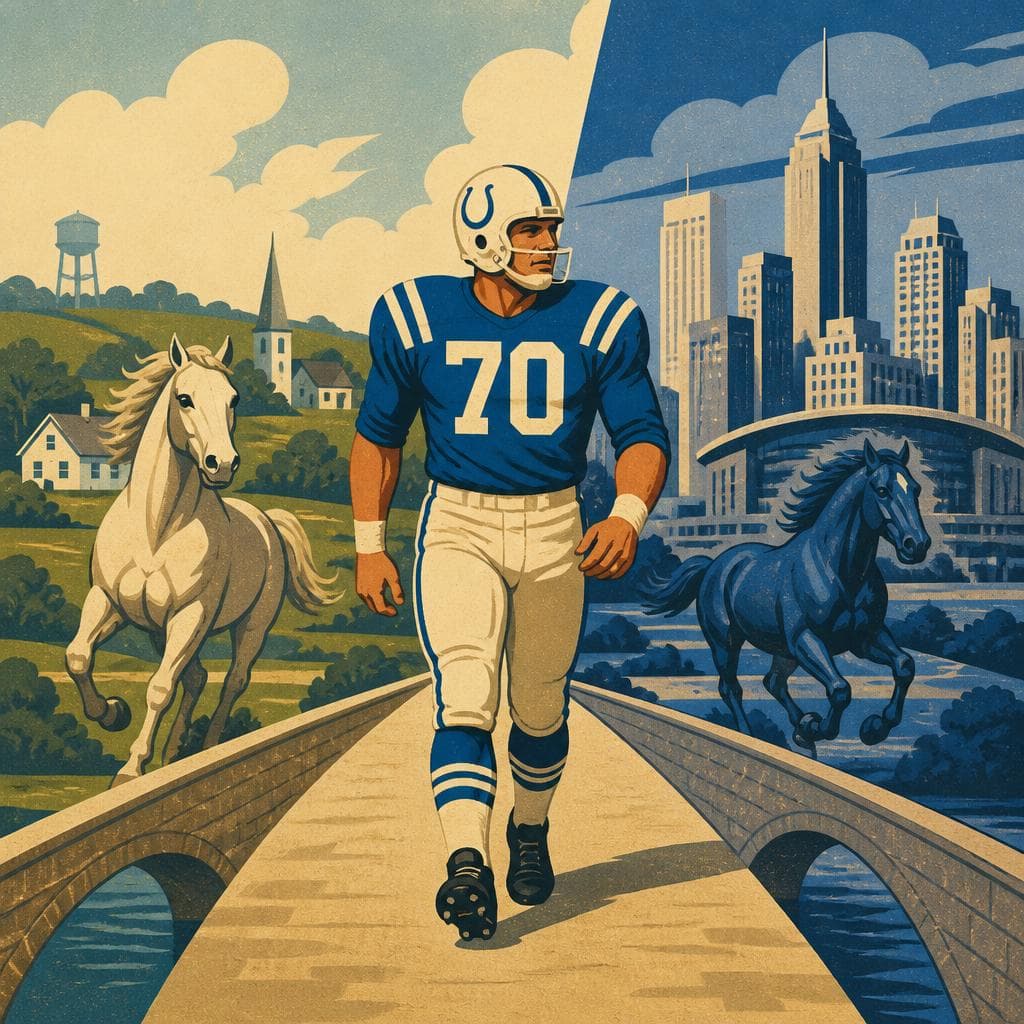 Cover art for The Tackle Who Bridged Two Colts Cities