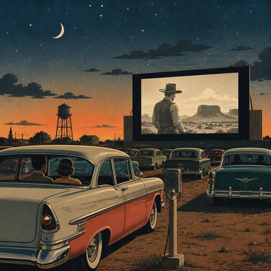 Cover art for Where the Movies Still Meet the Texas Night