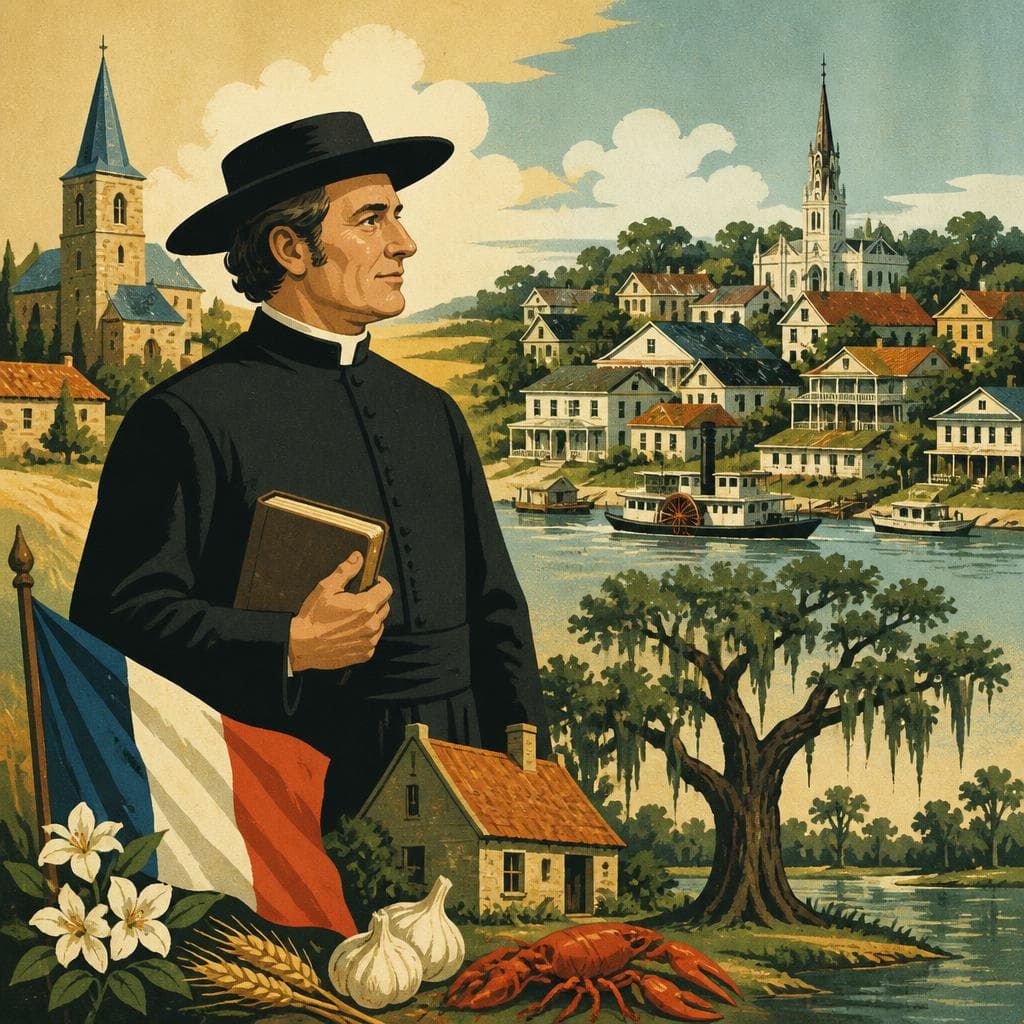 Cover art for How Père Mégret Gave Abbeville Its Old-World Name
