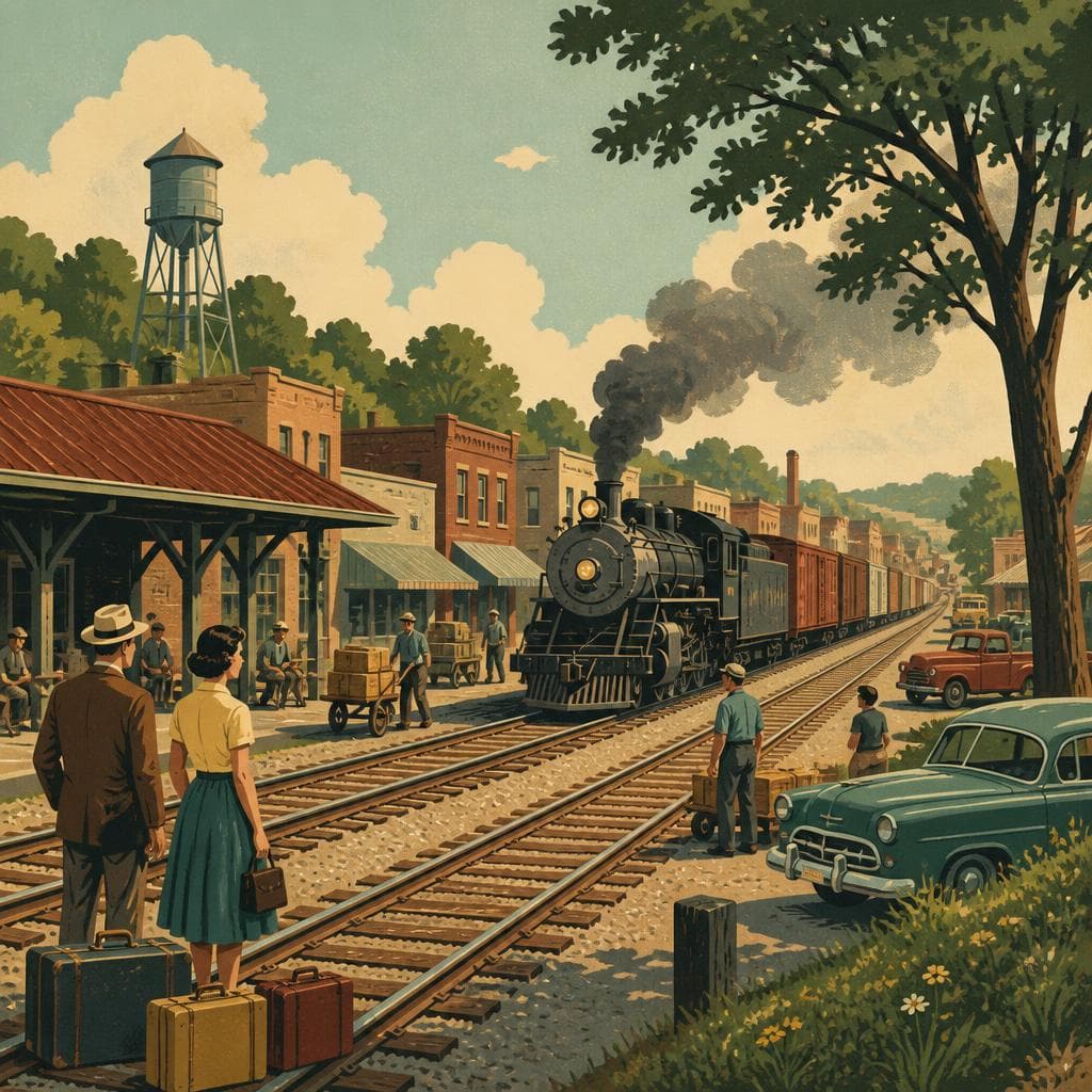 Cover art for Where the Tracks Made a Town