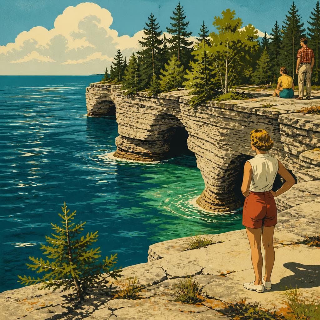 Cover art for Where Lake Michigan Keeps Carving the Stone