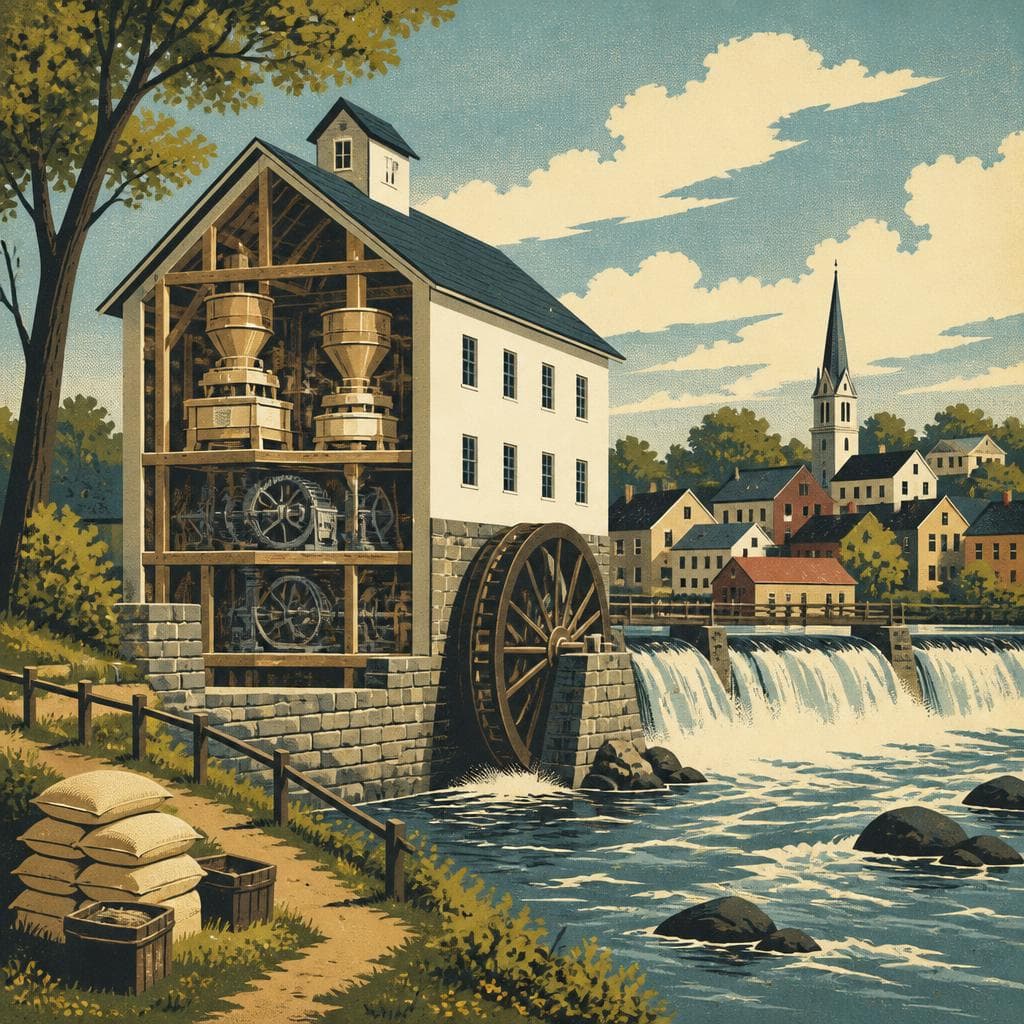 Cover art for Where the River Turned Grain to Flour