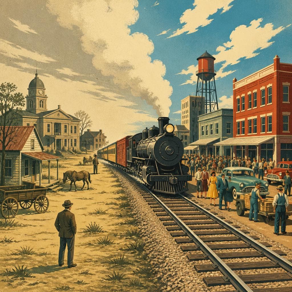 Cover art for When the Railroad Moved Brazos County
