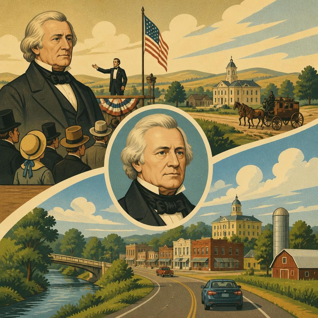 Cover art for A County Named for a President Passing Through Time