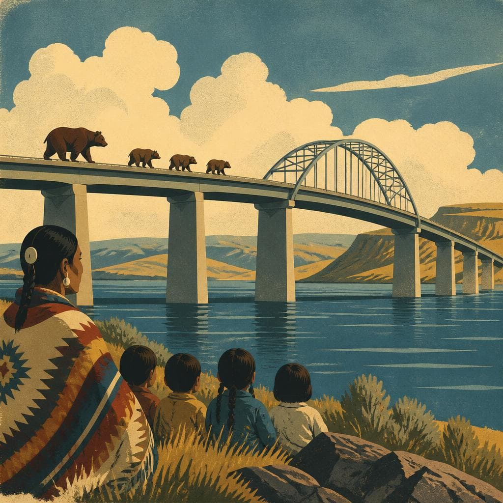 Cover art for Crossing Lake Sakakawea, Carrying Four Bears