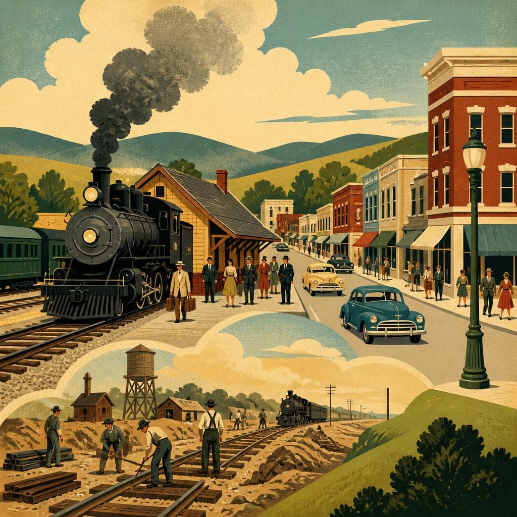Cover art for A Town Built to Meet the Train