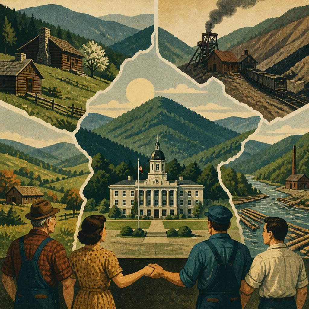 Cover art for When Four Counties Became One Mountain Home