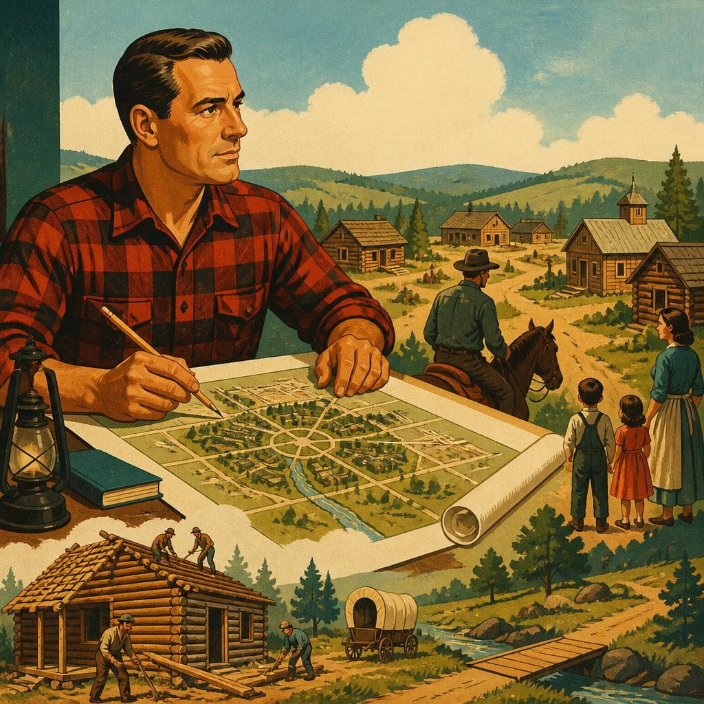 Cover art for A Frontier Village, Drawn With Purpose