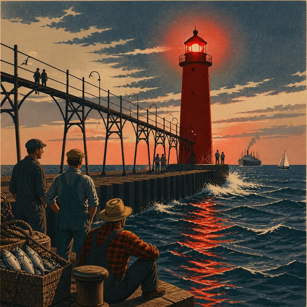 Cover art for The Red Light at the End of the Pier