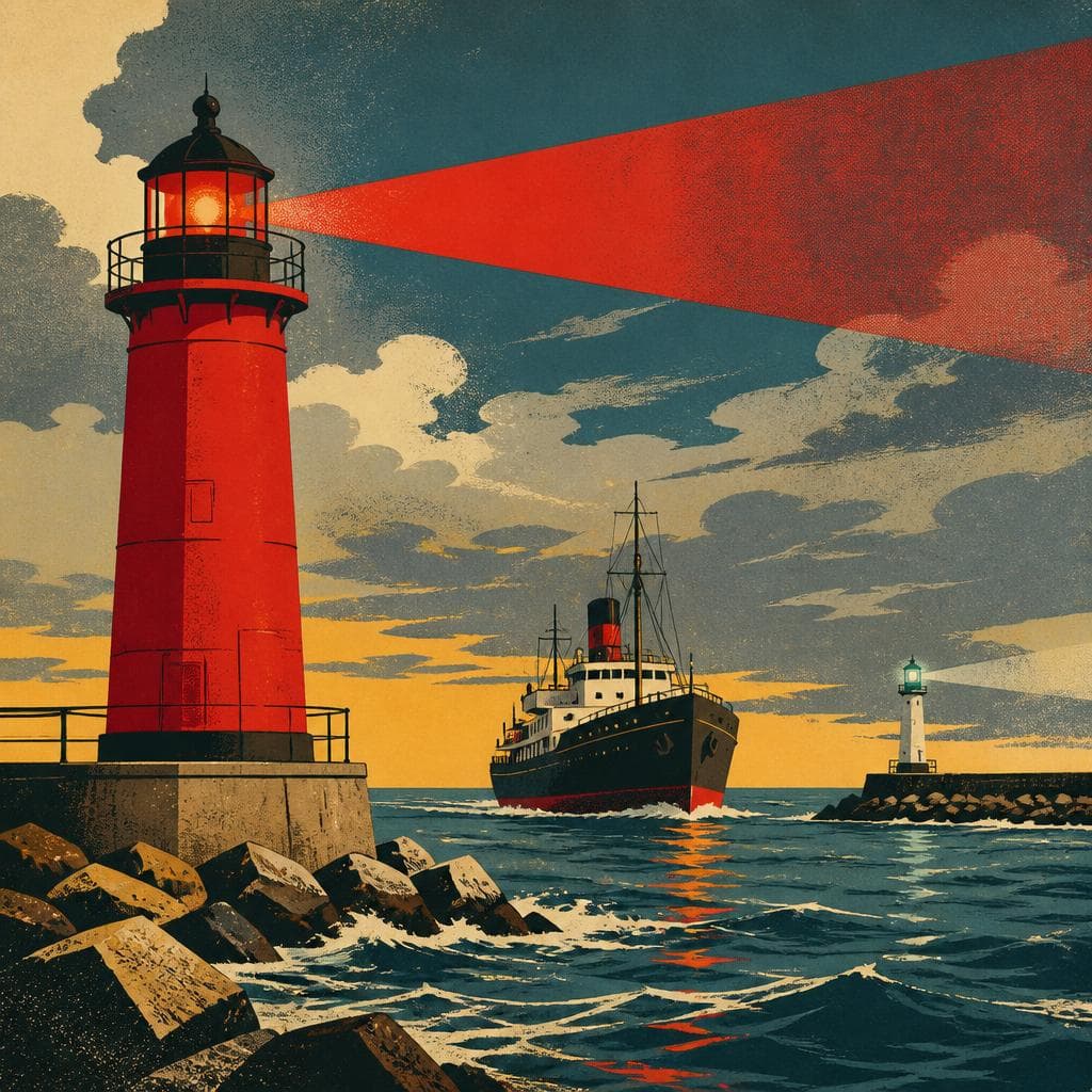 Cover art for The Red Light at Manistee’s Edge