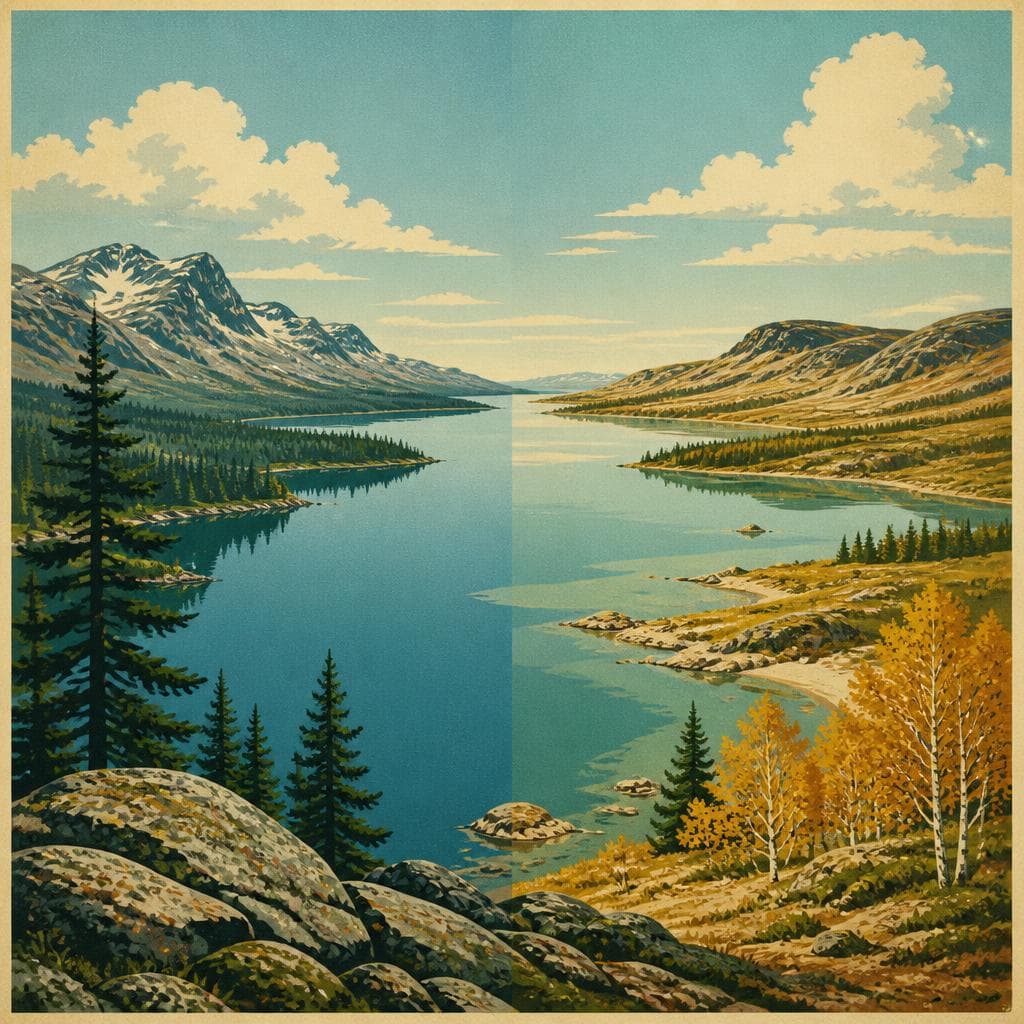 Cover art for Where a Quiet Lake Divides a Continent