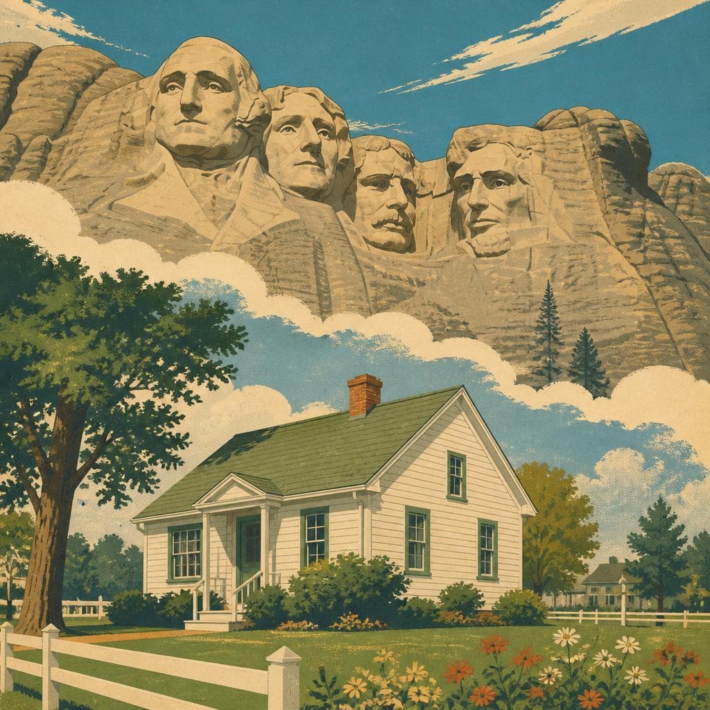 Cover art for The Little House Behind an American Icon