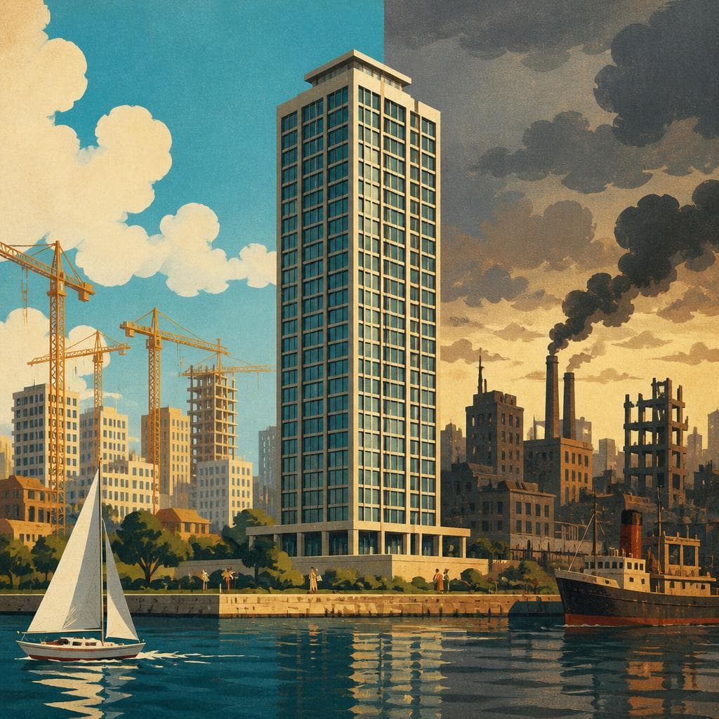 Cover art for The Tower That Outlasted the Boom