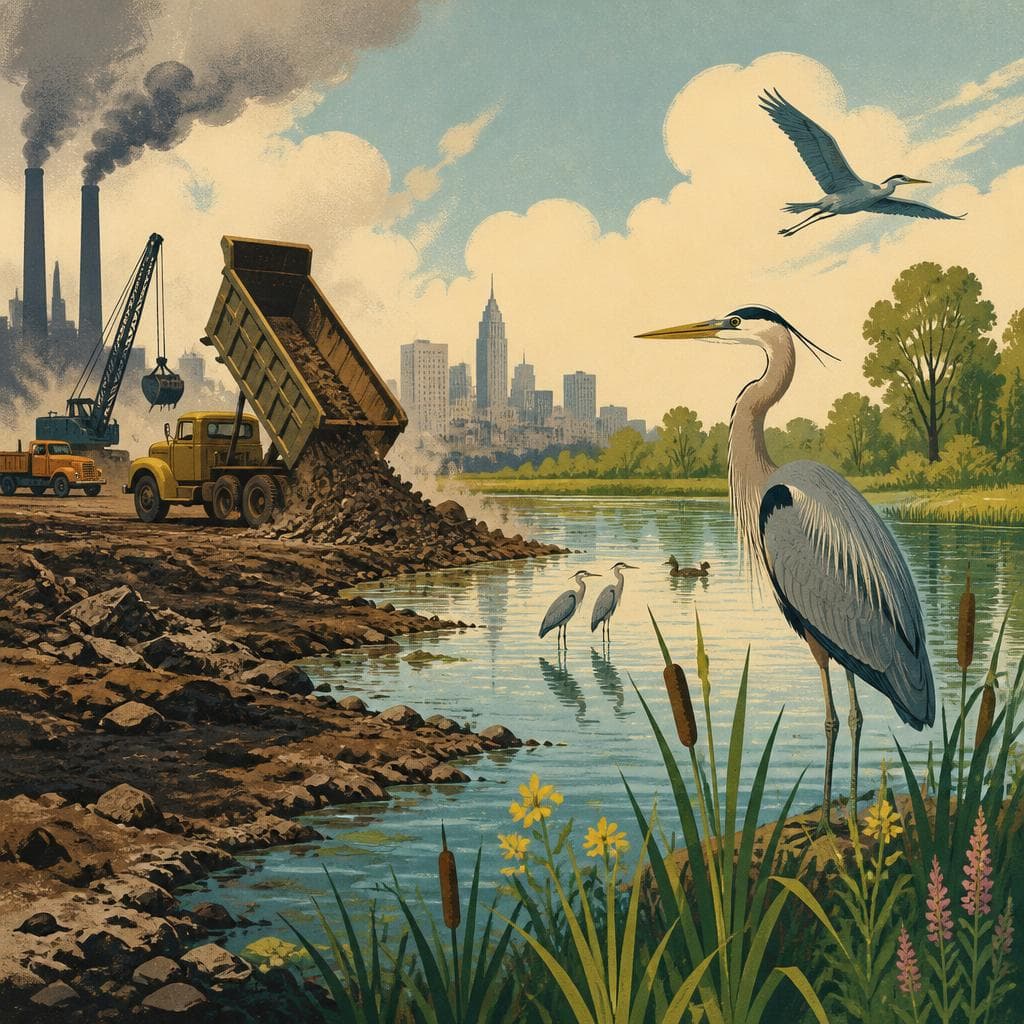 Cover art for Where the Dump Trucks Gave Way to Herons