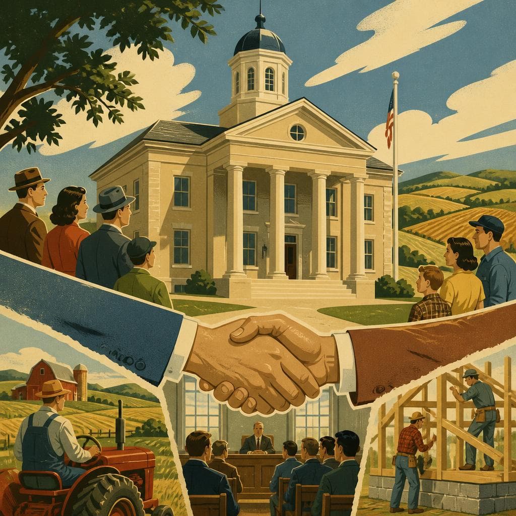 Cover art for The Courthouse and the County’s Handshake