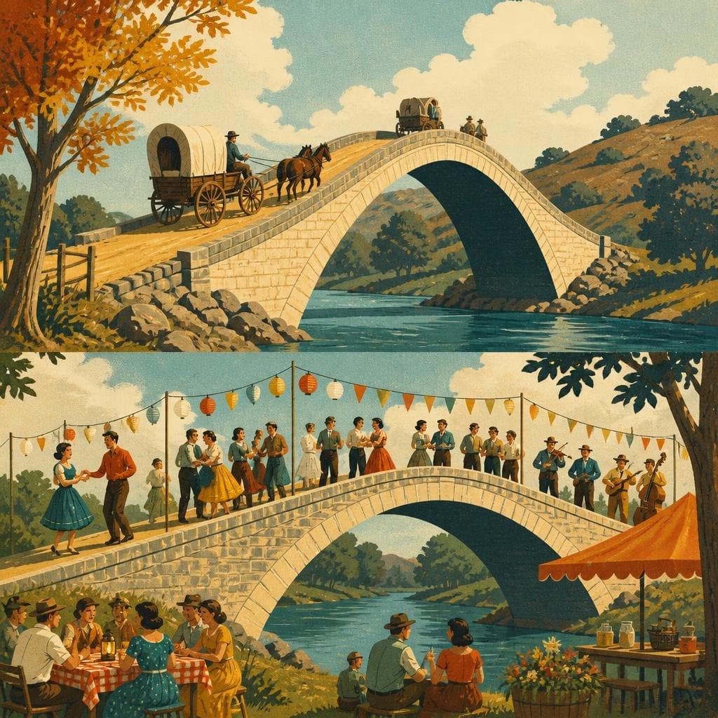 Cover art for The Bridge That Rose Into a Gathering Place