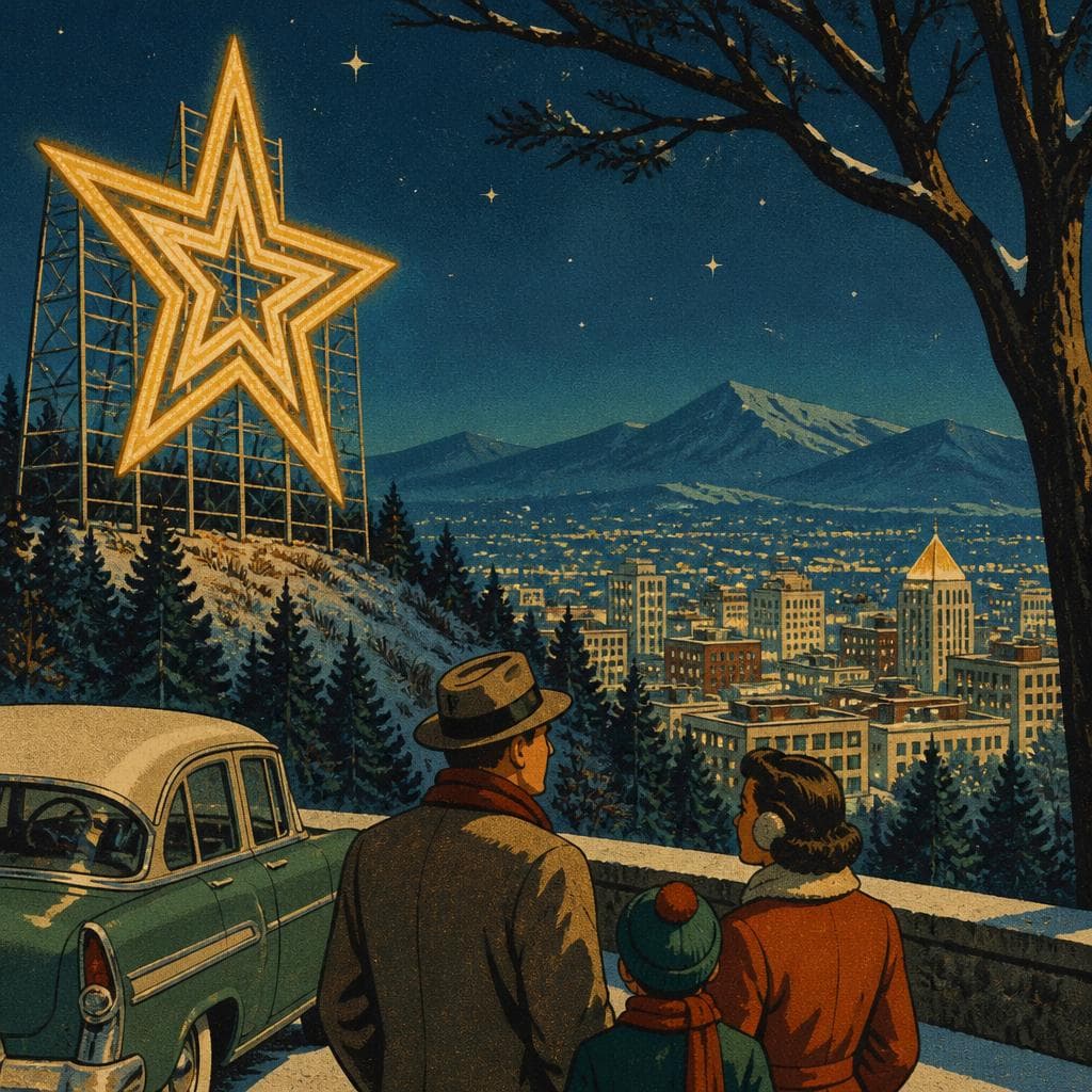 Cover art for When a Christmas Star Stayed