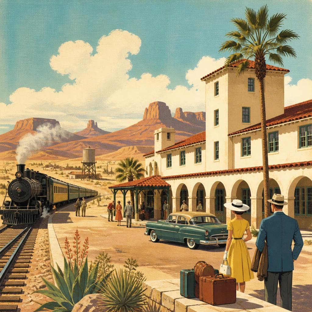 Cover art for A Desert Hotel Built for the Next Train