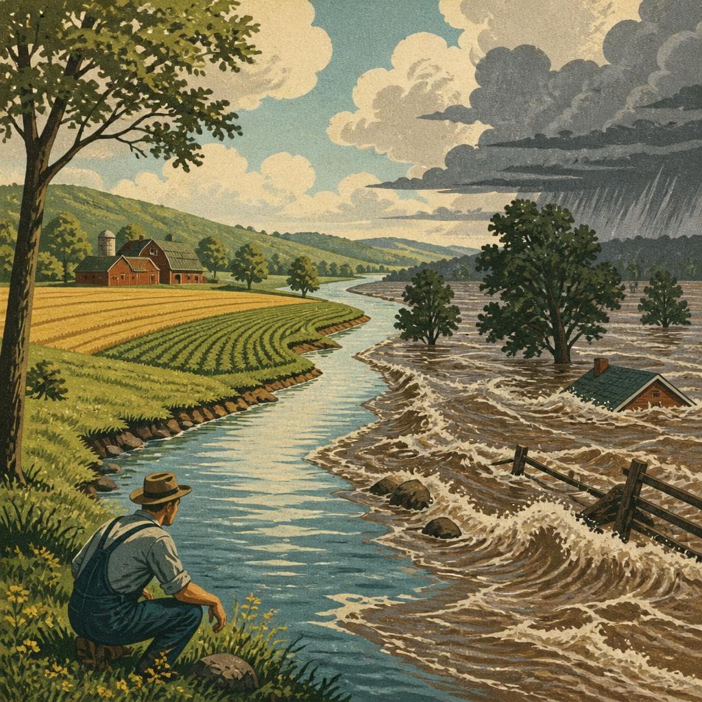 Cover art for The Creek That Fed Fields and Took Them Back