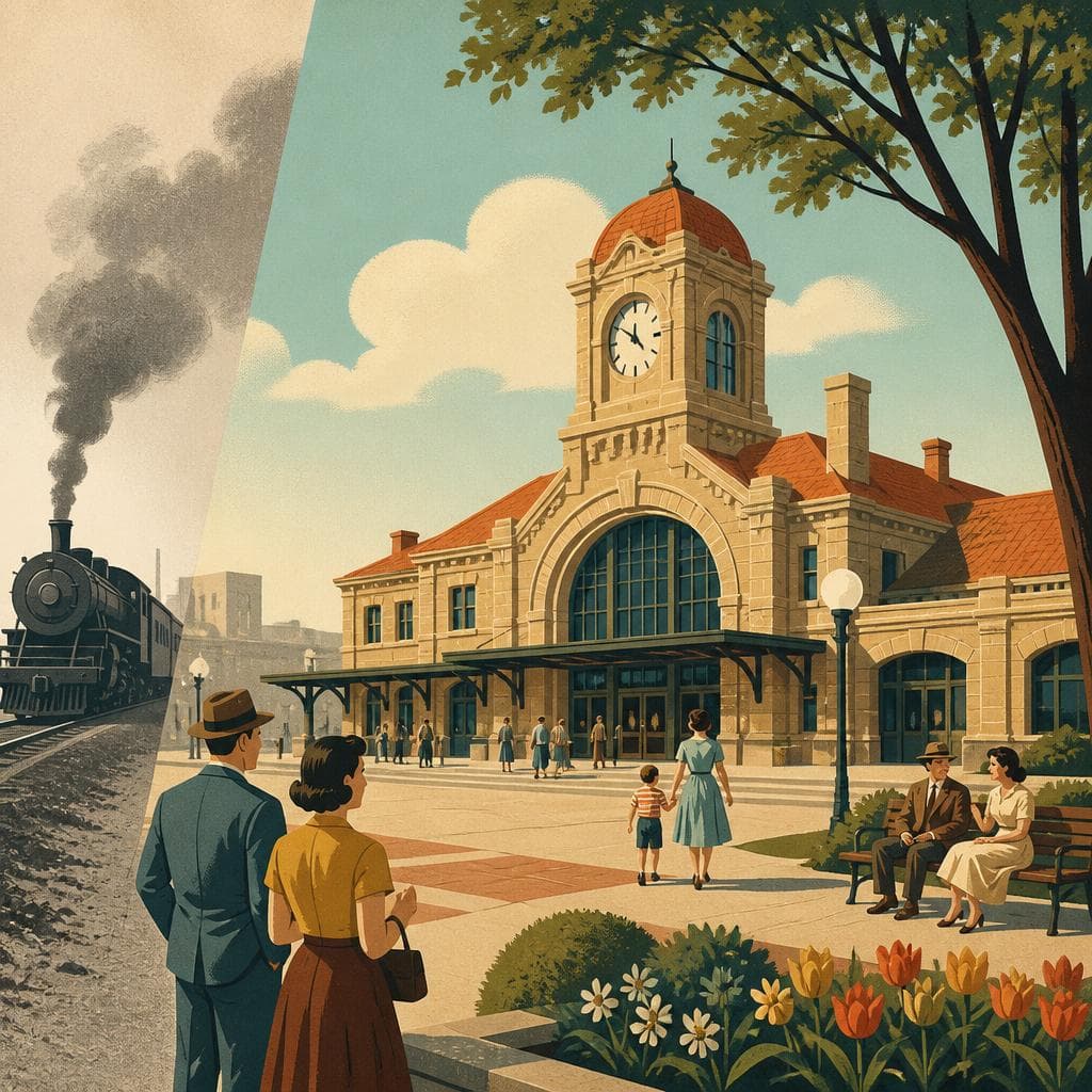 Cover art for When the Trains Moved On, the Depot Stayed