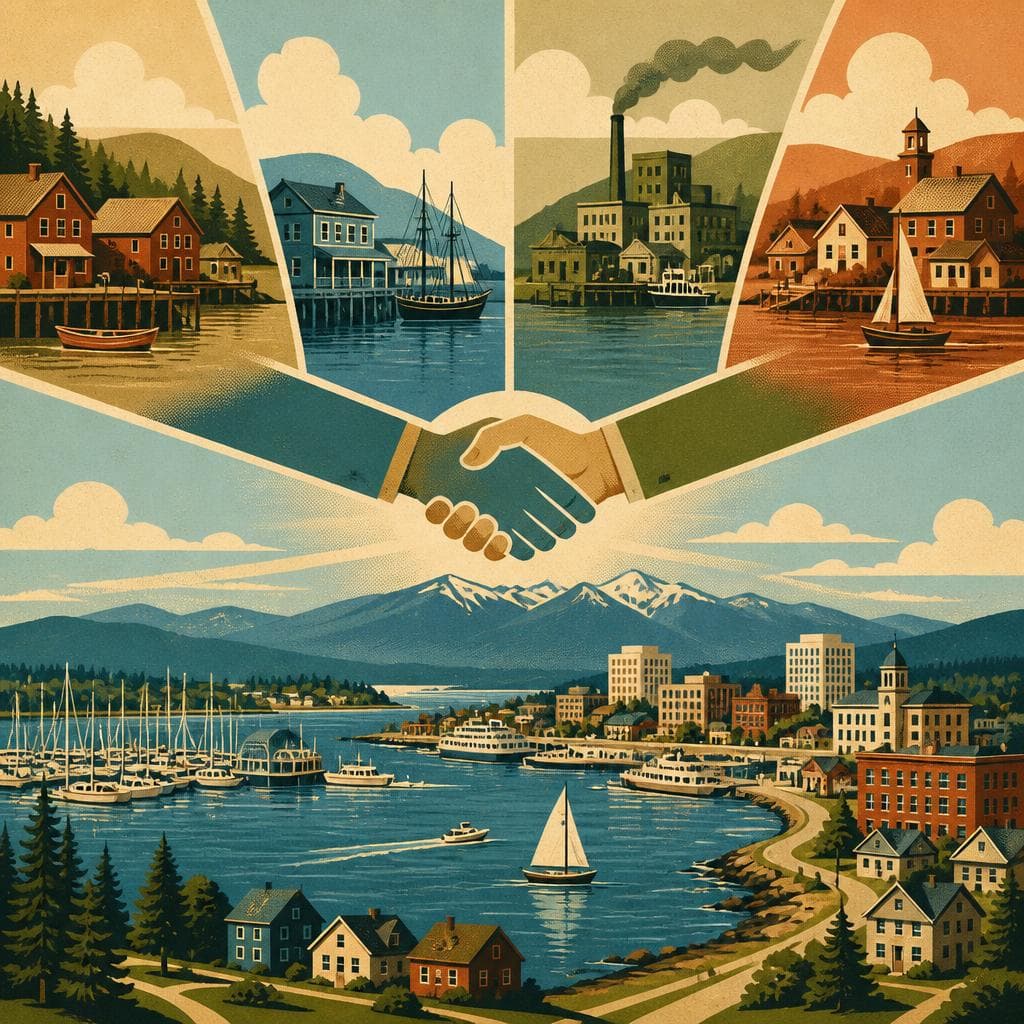 Cover art for One Bay, Four Towns, and a Truce