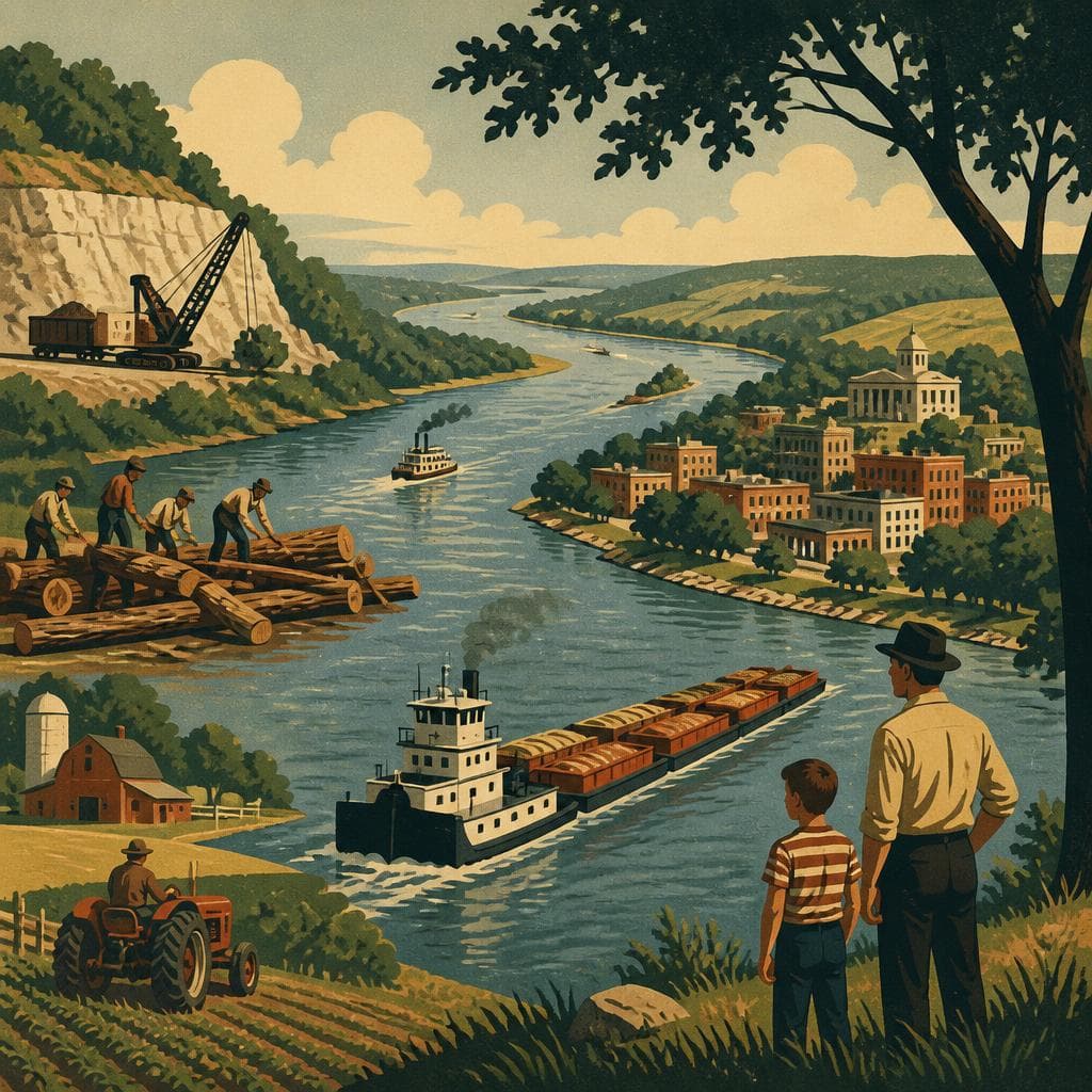 Cover art for A County Made by the River