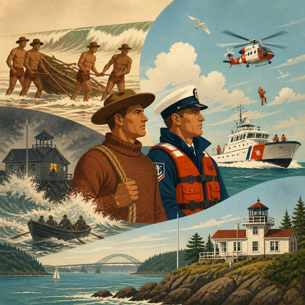 Cover art for From Surfmen to Coast Guardsmen at Yaquina Bay