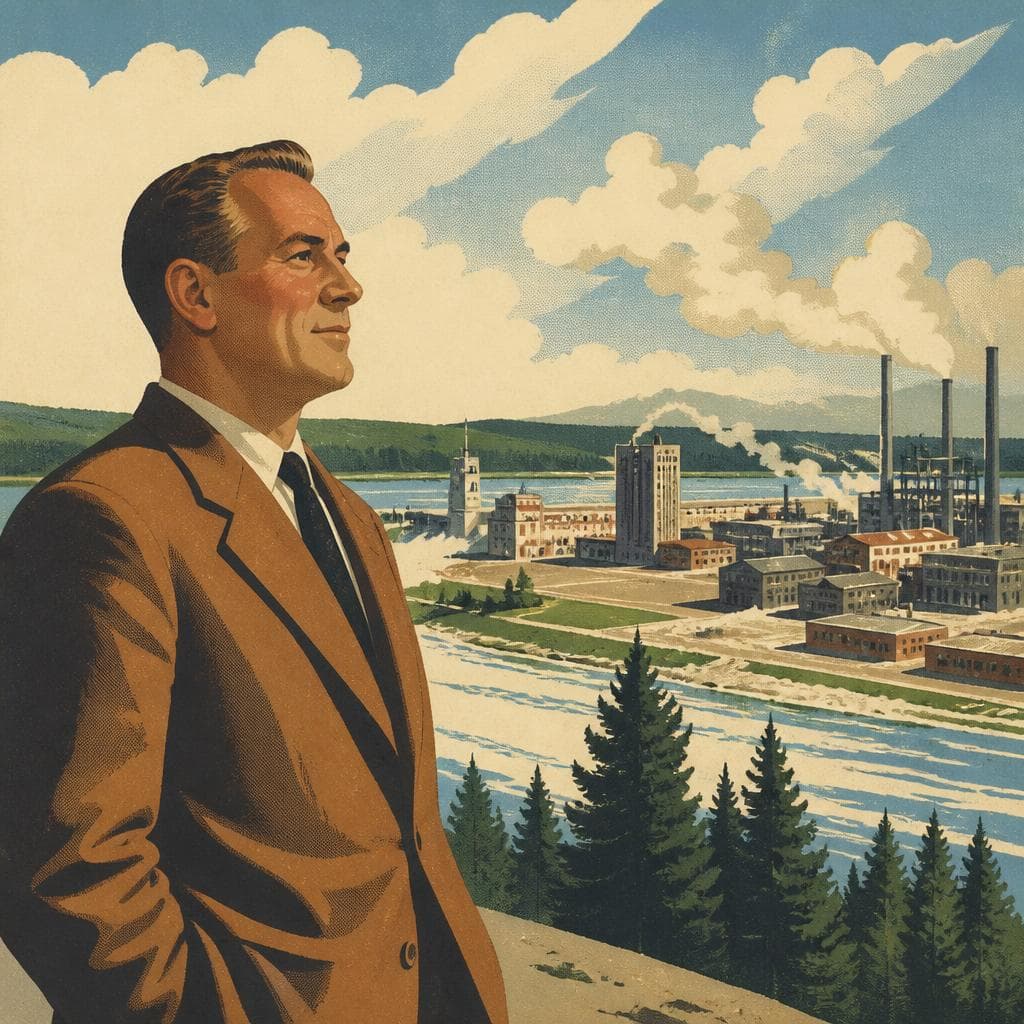 Cover art for The Man Who Made a Mill Town