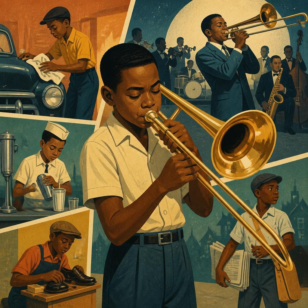 Cover art for Before the Band, the Trombone