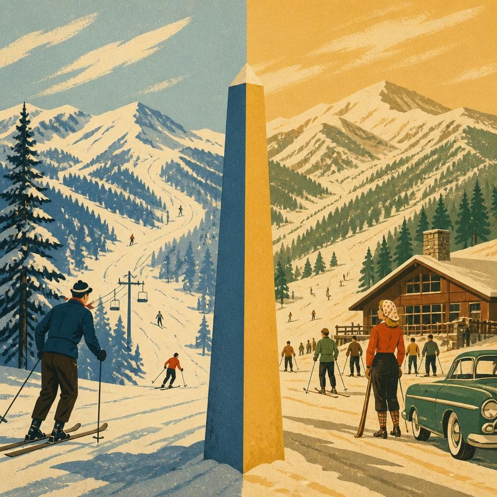 Cover art for A Ski Hill Shared by Two States