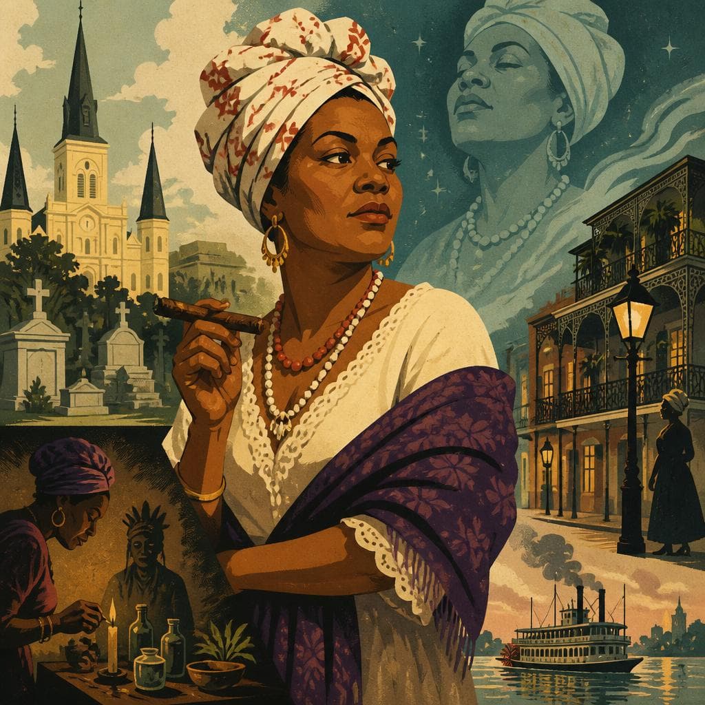 Cover art for Marie Laveau, Between Record and Legend