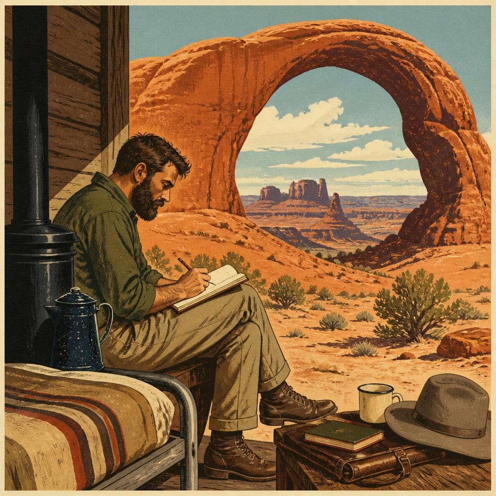 Cover art for The Desert Season That Made Edward Abbey