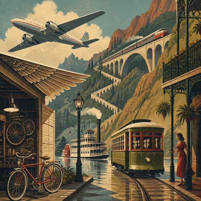 Cover art for the Transportation: Planes, Trains & Steamboats collection