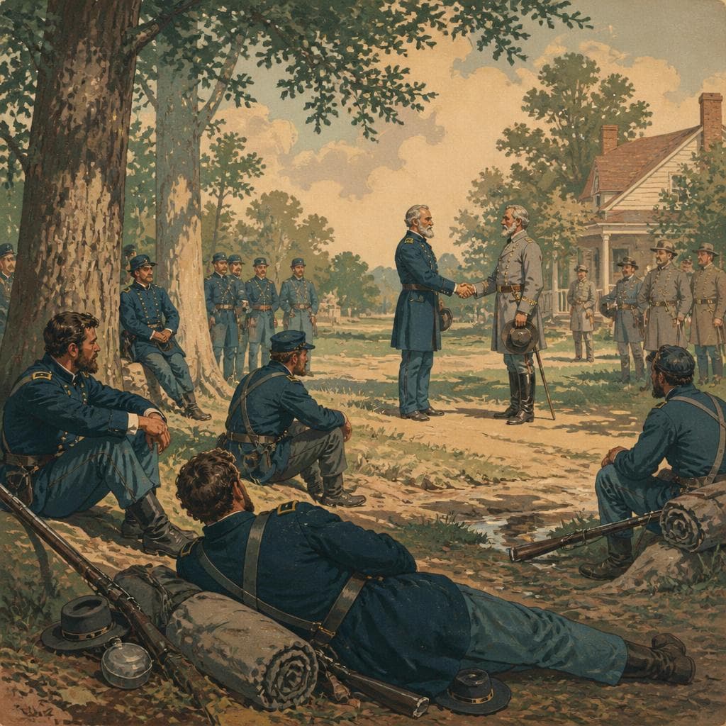 Cover art for When the Guns Fell Quiet at Appomattox