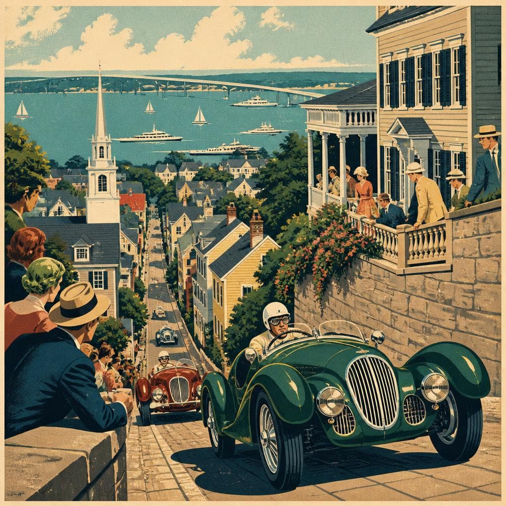 Cover art for Where Newport Turns a Hill Into History