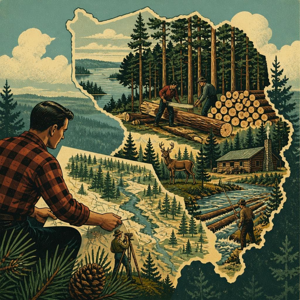 Cover art for When the Map Became Sawyer County