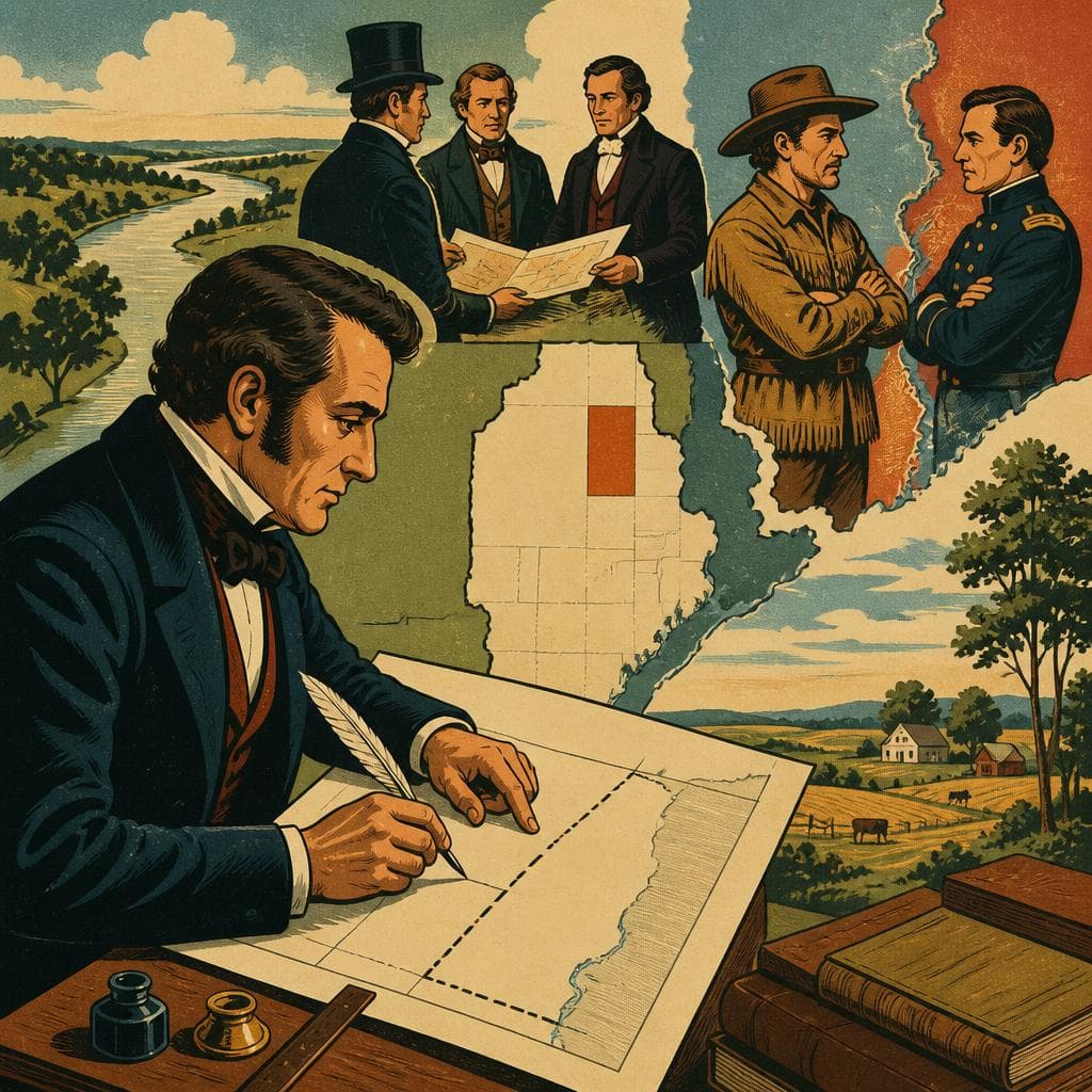 Cover art for How Nathaniel Pope Drew Illinois North