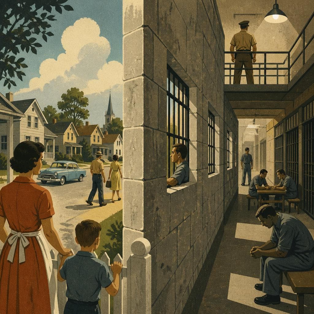 Cover art for A Jailhouse Wall Between Home and Confinement