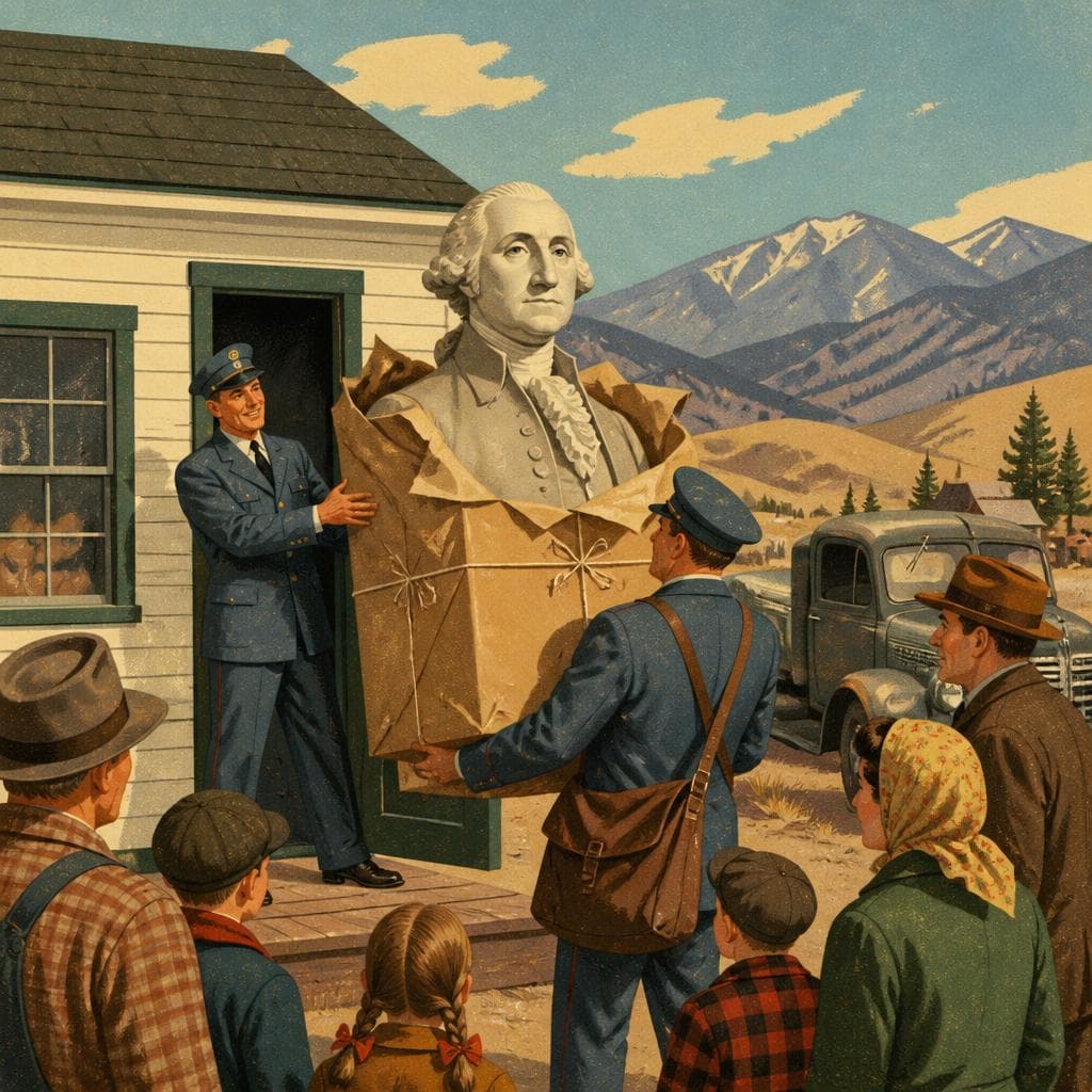 Cover art for When Washington Arrived by Mail