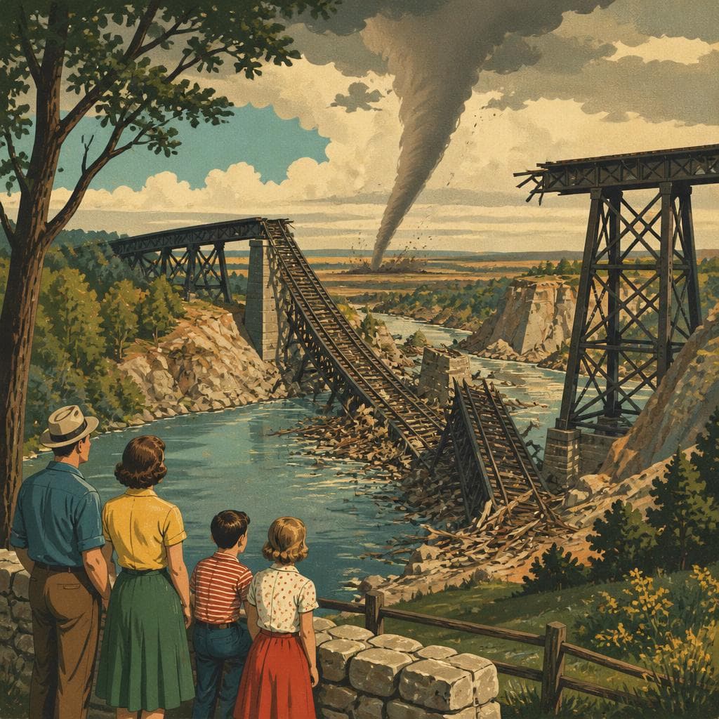 Cover art for Where the Bridge Fell, the Story Deepened