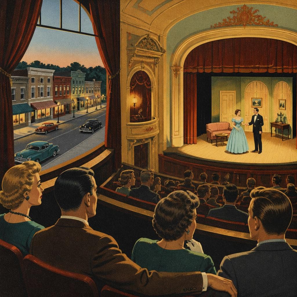 Cover art for Upstairs, Main Street Became a Stage