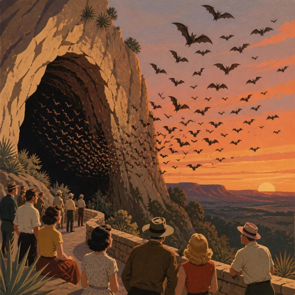Cover art for At Dusk, the Cave Takes Wing