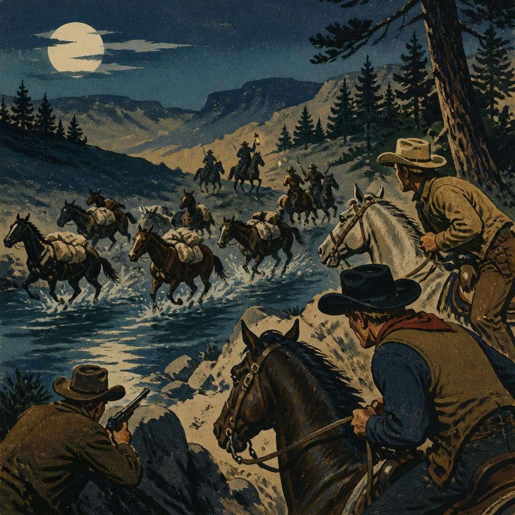 Cover art for The Night the Mules Vanished at Camas Creek