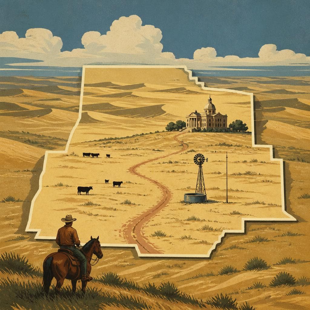 Cover art for A County Drawn on Open Range